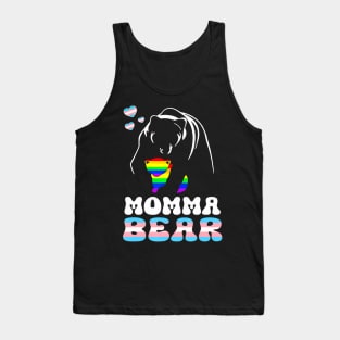 LGBT Mama Momma Bear Gay Pride Proud Momma Nana Trans Tank Top